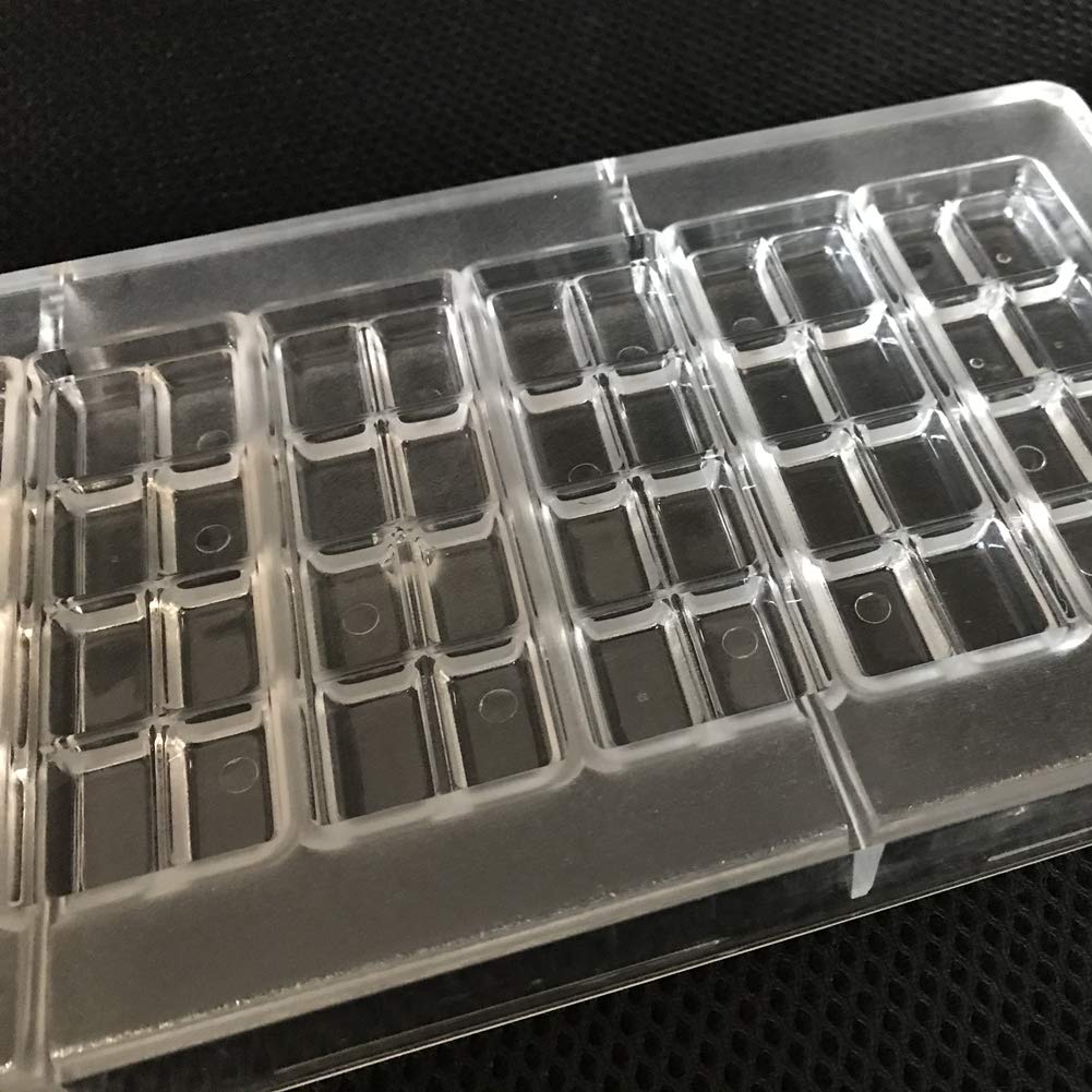 2-reihige Polycarbonat-Schokoladenform für selbstgemachte Schokoladenwerkzeuge (2407)