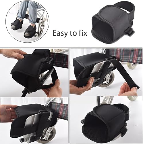 Miniatura 3 de AUSTYLCO Los zapatos de sujeción anticaídas para silla de ruedas soportan la parte inferior de la pierna y evitan que el pie se caiga del
