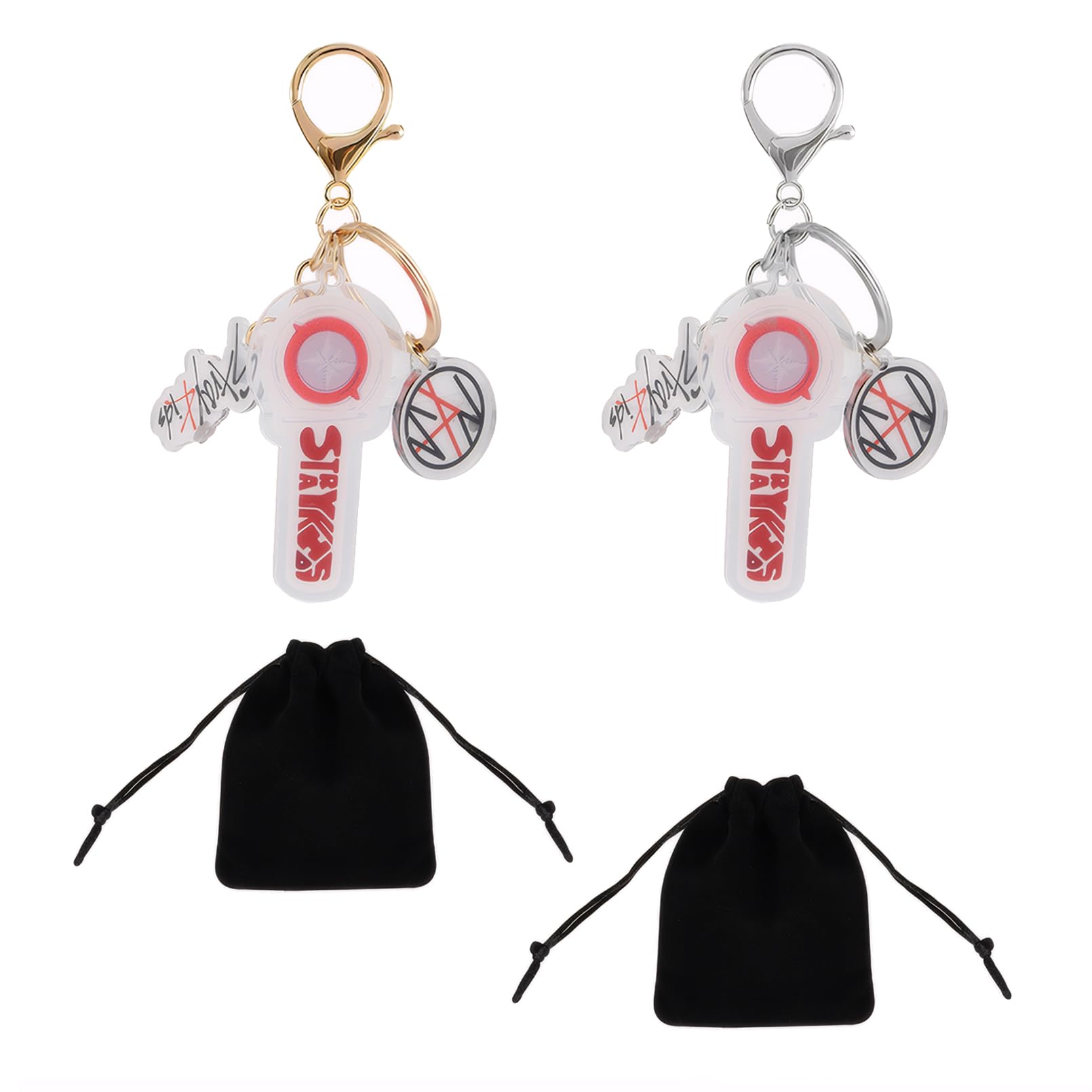 TURYYUER Stray Kids SKZOO Schlüsselanhänger Set – 2-teiliges Stray Kids Merch für Kpop Fans, süße SKZOO Anhänger