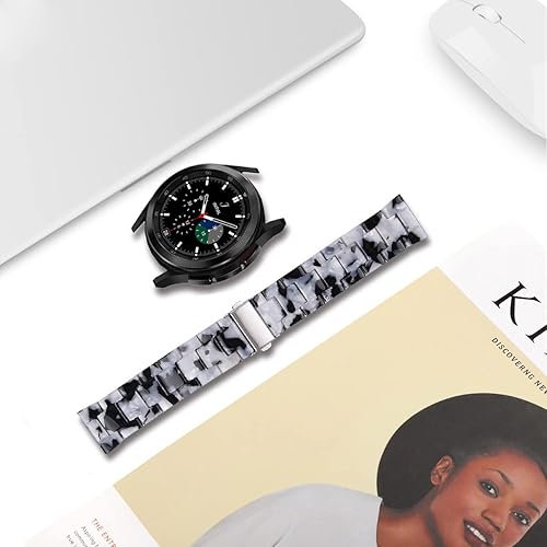 Vista 251 de Correas compatibles con Samsung Galaxy Watch 7 / FE / 6/6 Classic / 5/5 Pro / 4/4 Classic / 3 de 1.614 in / Huawei GT3 de 1.654 pulgadas, 0.787