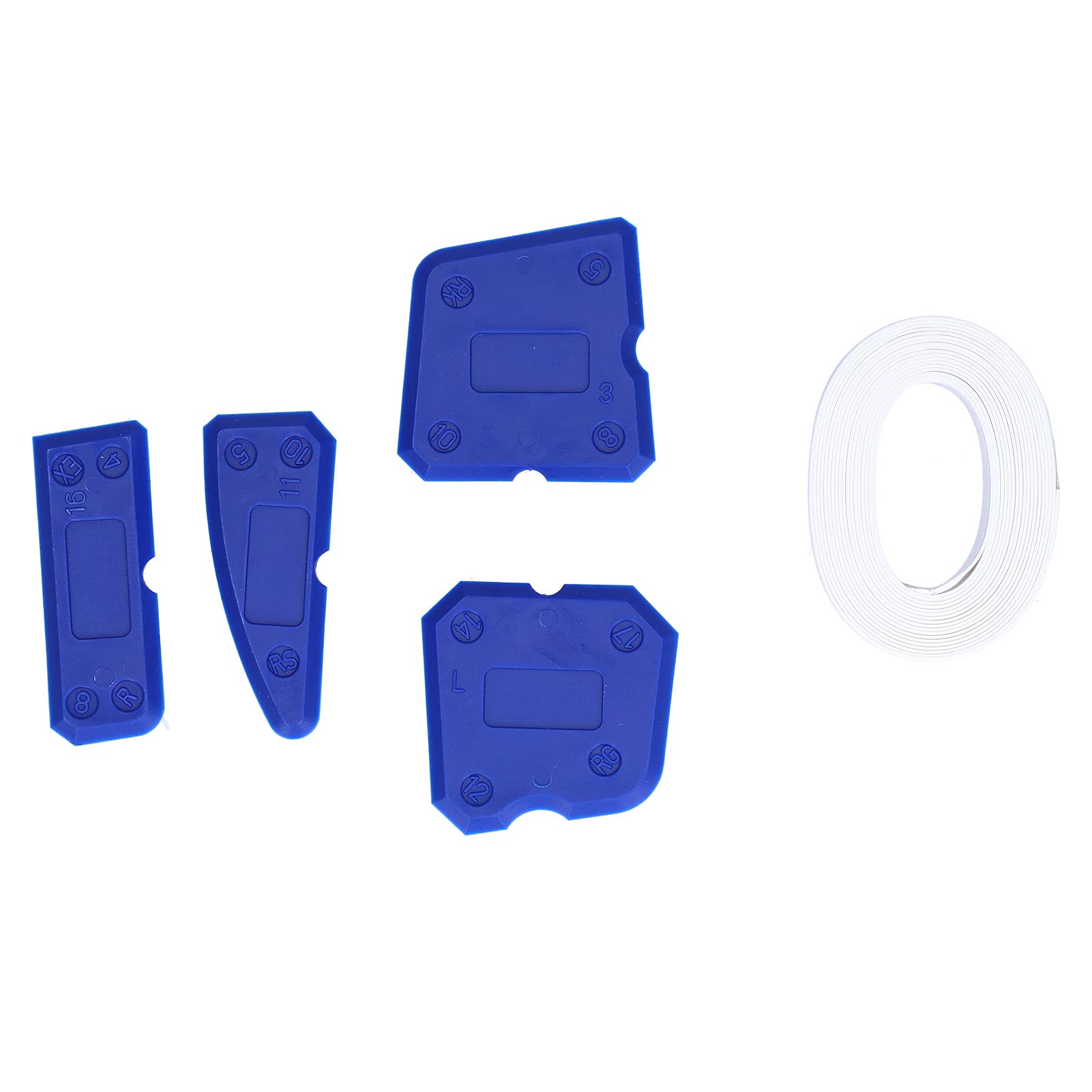 Restokki Sealing Caulk Tape Self Adhesive with Scrapers for Kitchen Bathroom Floor