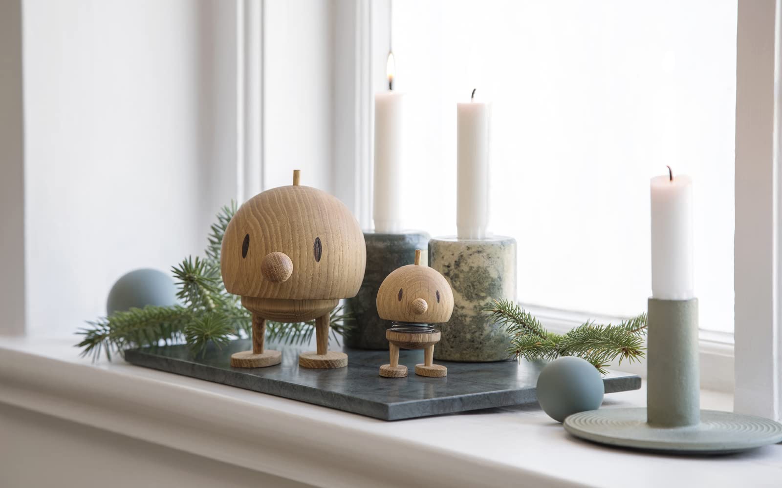 Hoptimist Wooden Bumble, Shaking Figure, Scandinavian Decoration for Living Room Office, Hallway, Bathroom, Super Gift - Image 3