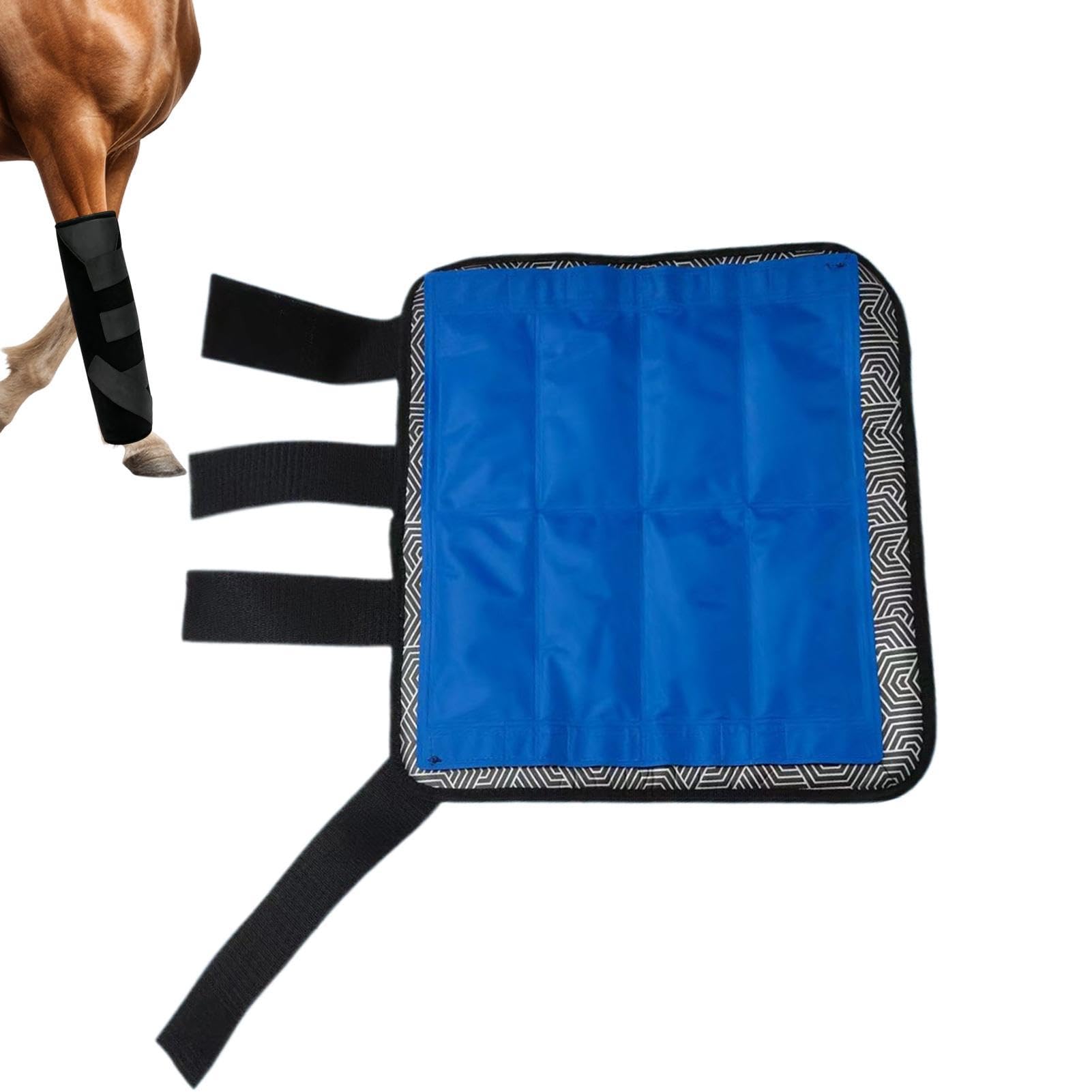 Stivali Di Ghiaccio Per Fascia Refrigerante Riutilizzabile Zampe Equine | Impacchi Di Ghiaccio Per Zampe Cavallo Per Cavalieri Fantini Allenatori Scuderia Gare Fattoria Stalla Cavallo Da Corsa