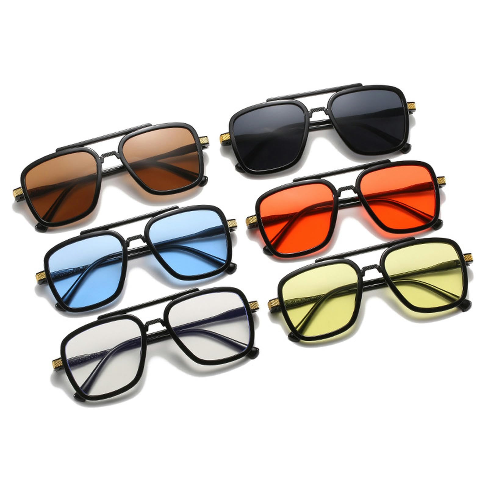 NOGRAX Okulary retro przyjazd modne odcienie okulary vintage kwadratowa metalowa rama kobiety mężczyźni okulary przeciwsłoneczne