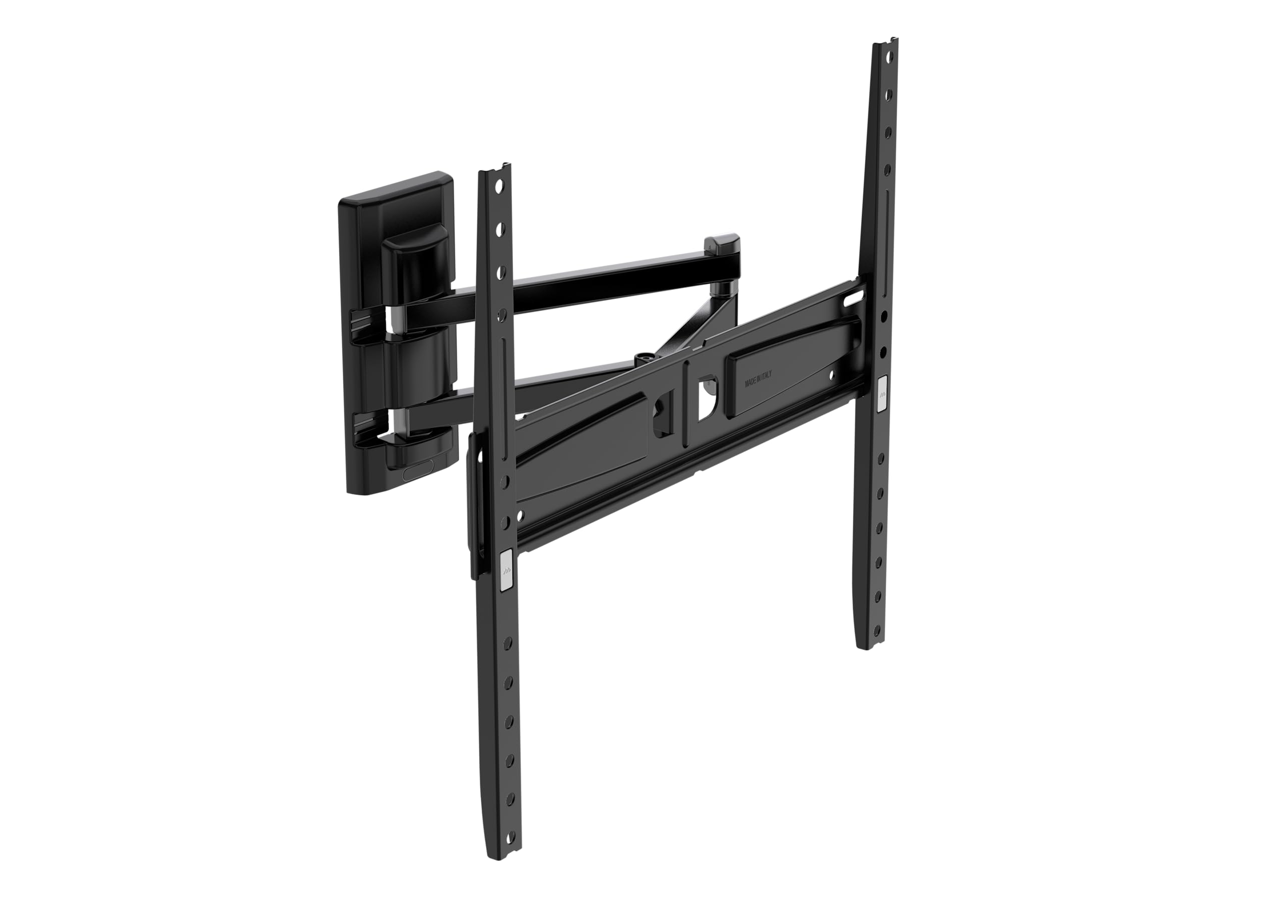 Meliconi FLATSTYLE FDR400 Support TV Mural à Double Rotation, Support pour TV à écran Plat de 40" à 65", Support VESA 200-300-400, portée 35 kg, Noir