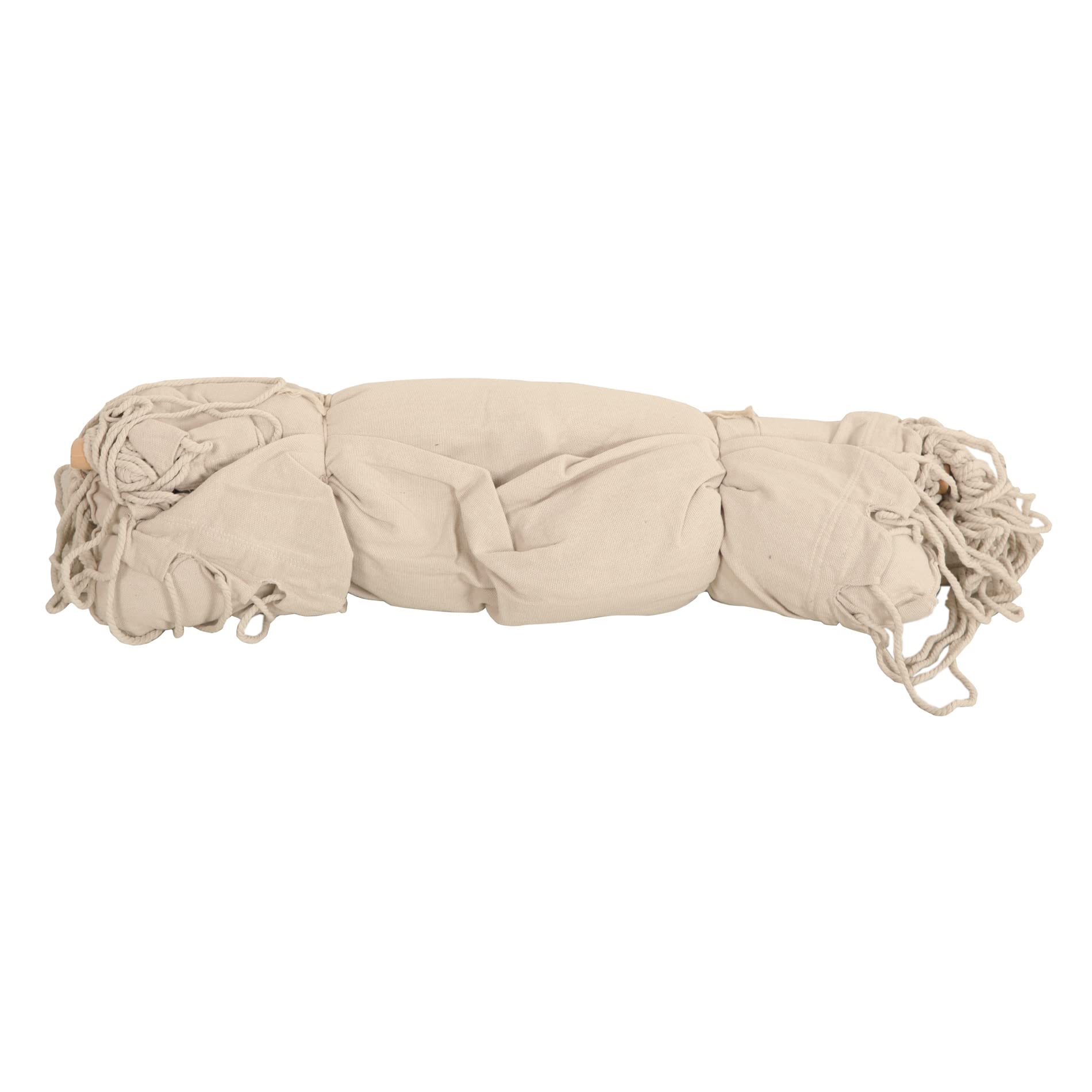 Rebecca Mobili Poltrona Sospesa, Sedia Altalena, Beige, Policone Canvas, per Giardino Veranda Salotto, Robusta, Kit Fissaggio Incluso - Misure HxLxP: 130 x 90 x 130 cm - Art. RE6696