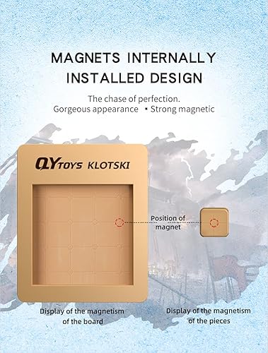 Miniatura 2 de Cuberspeed magnetized Klotski Puzzle Diapositiva Número Rompecabezas Rompecabezas Cerebro Teasers Juguete Tangram Rompecabezas Inteligencia 15