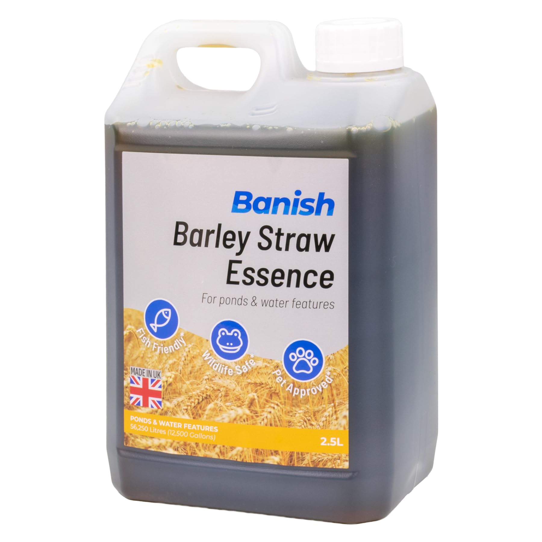Pisces Banish Barley Straw Essence 2500ml Pond Water Treatment Blanketweed Algae Remover