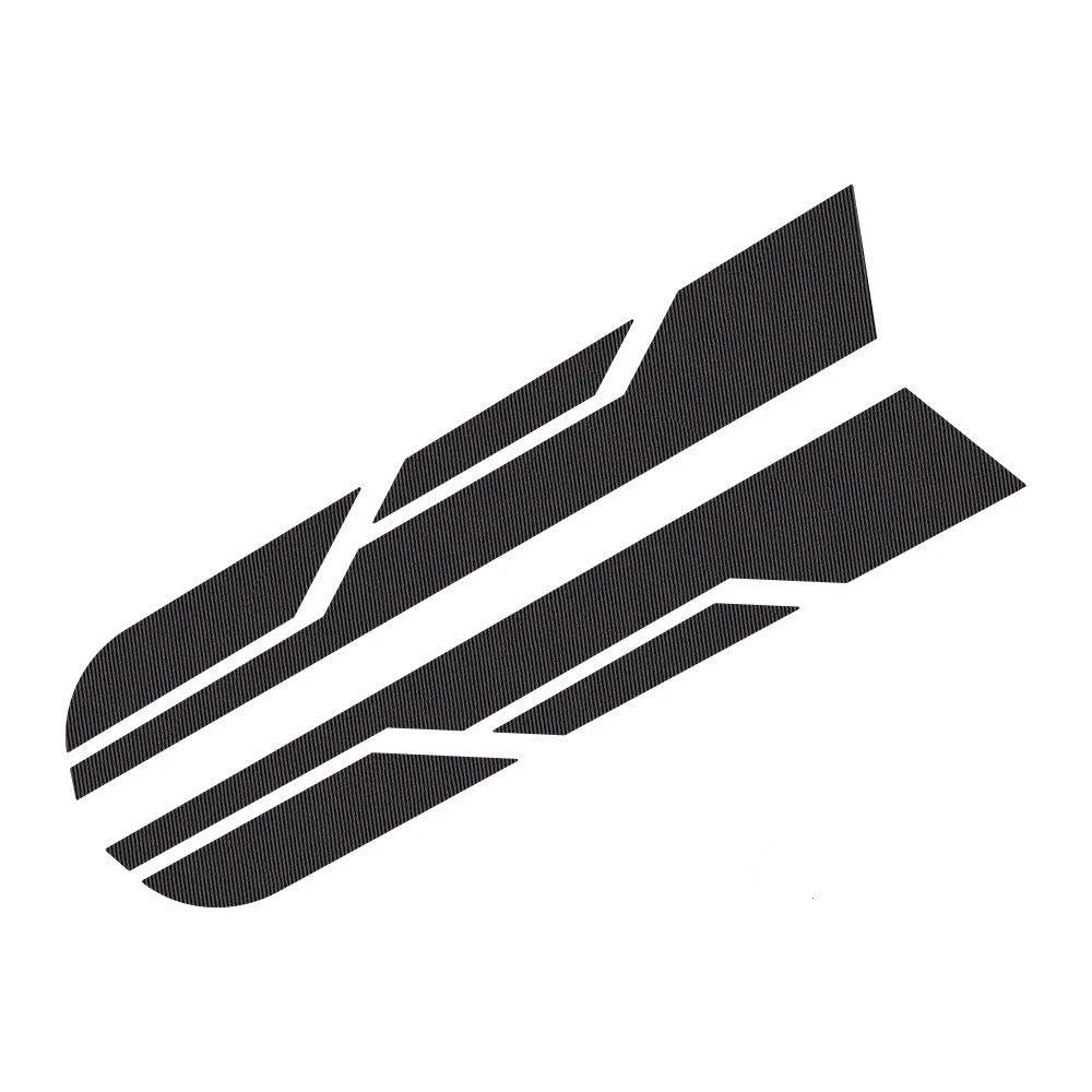 Pickup Hood Bonnet Car Stickers 4X4 Off-Road Racing Vinyl Decal(Carbon Fiber)