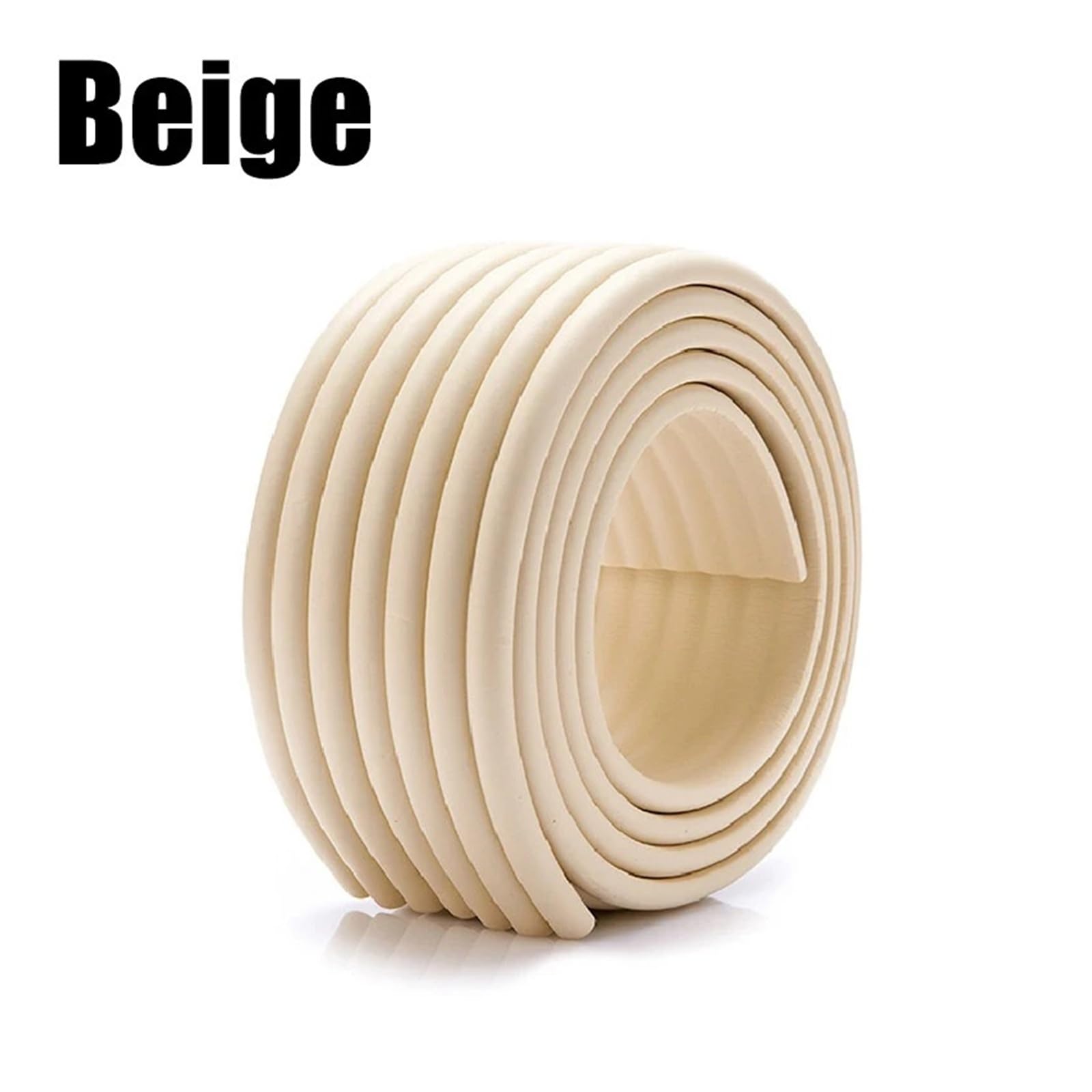 Lot de 2 rouleaux de ruban isolant autocollant épais en mousse thermique pour tuyaux d'eau en extérieur, protection contre le gel et les collisions (beige, 4 m)