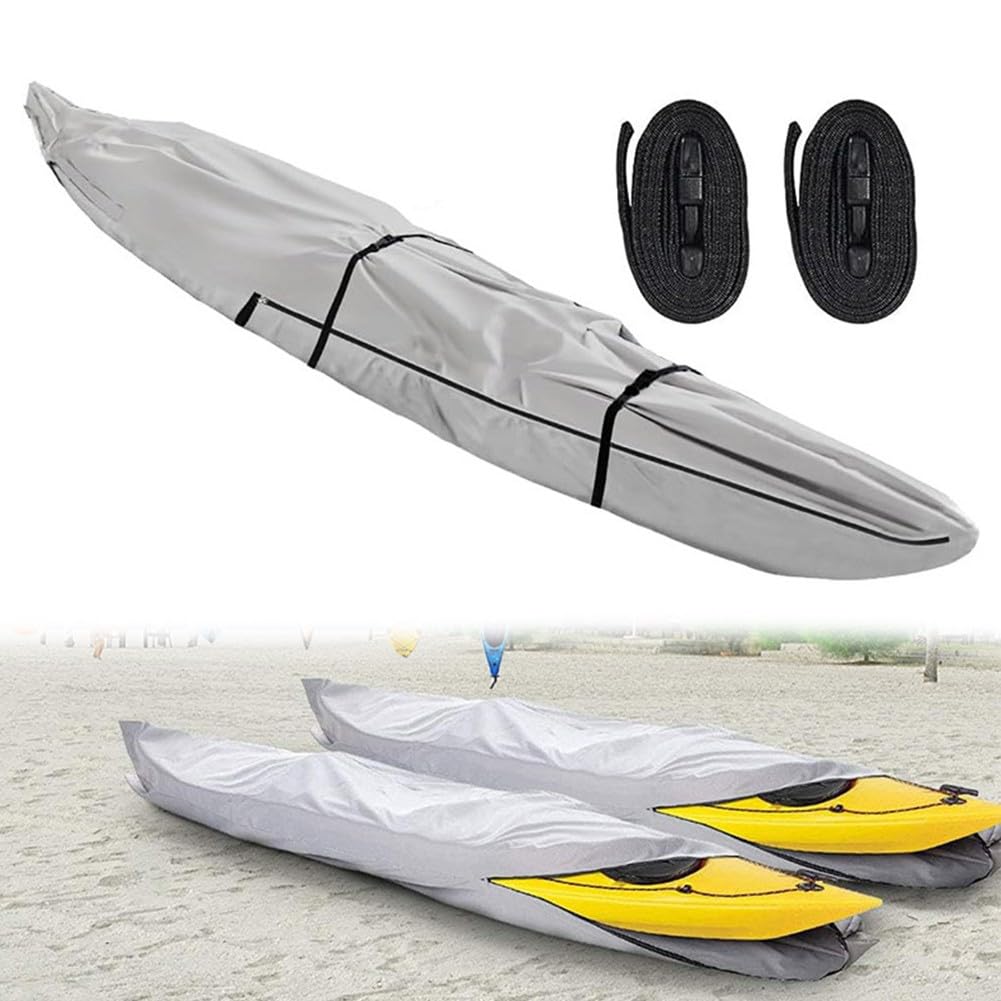 420D Oxford Canoa Copertura Impermeabile Barca Da Pesca Protezione Scudo | Questa copertura rivestita in argento protegge la tua barca da pesca dal sole e dalla pioggia pesante durante la