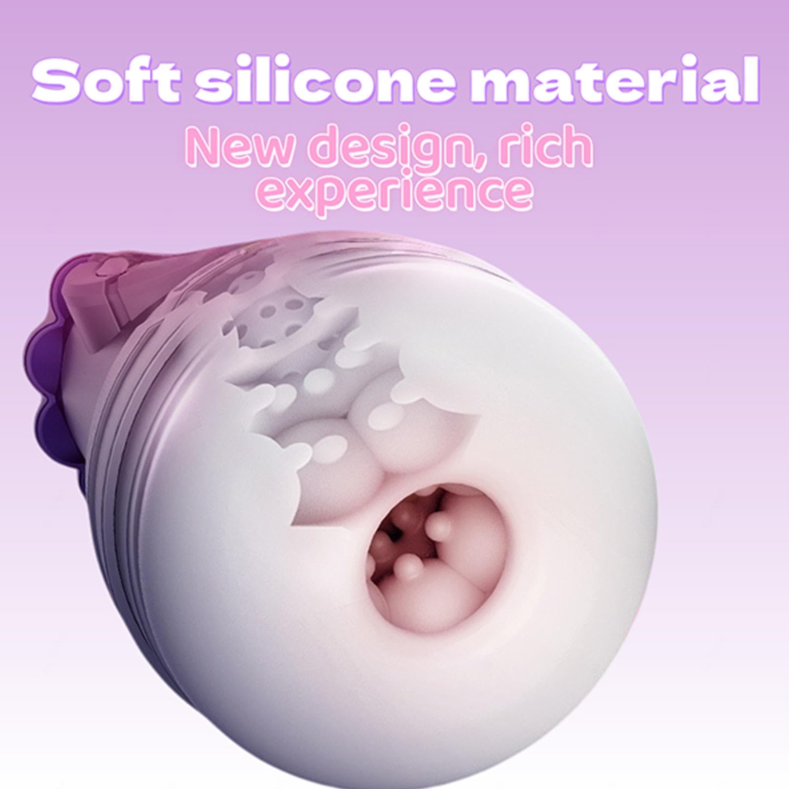Elektrischer Masturbator Cup mit 10 Saugmodus 10 Vibrationsmodi Sex Spielzeug für die Männer Automatische Masturbieren mit 3D Silikon Vagina, Penis Stimulator