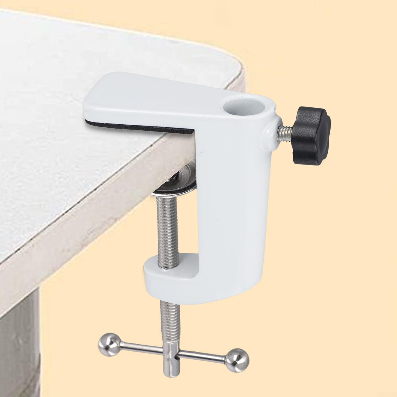 Lampe De Bureau Pince En Forme De C - Support Réglable En Alliage D'Aluminium - Base Stable Avec Coussinets Anti-Rayures - 7