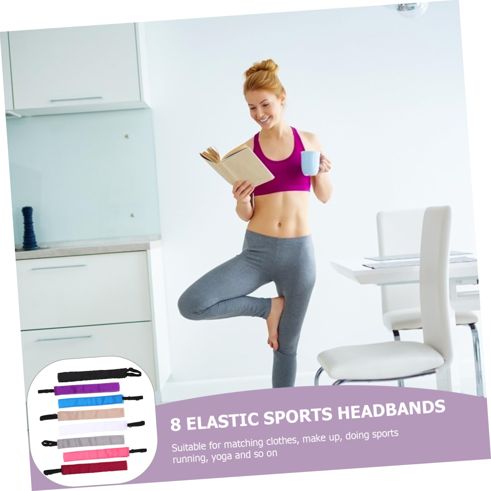 Diademas Deportivas Mujer Antideslizantes Yoga Running Y Ejercicio Bandas De Cabello Elásticas Y Cómodas