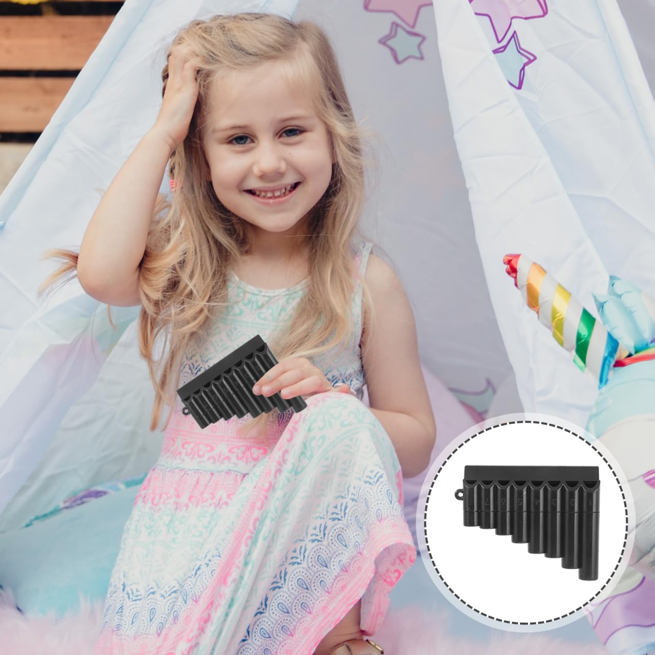 8 mini flûtes à pan pour débutants - Flûte poêle chinoise pour débutants et enfants - Flûte poêle traditionnelle - Instrument de musique portable pour