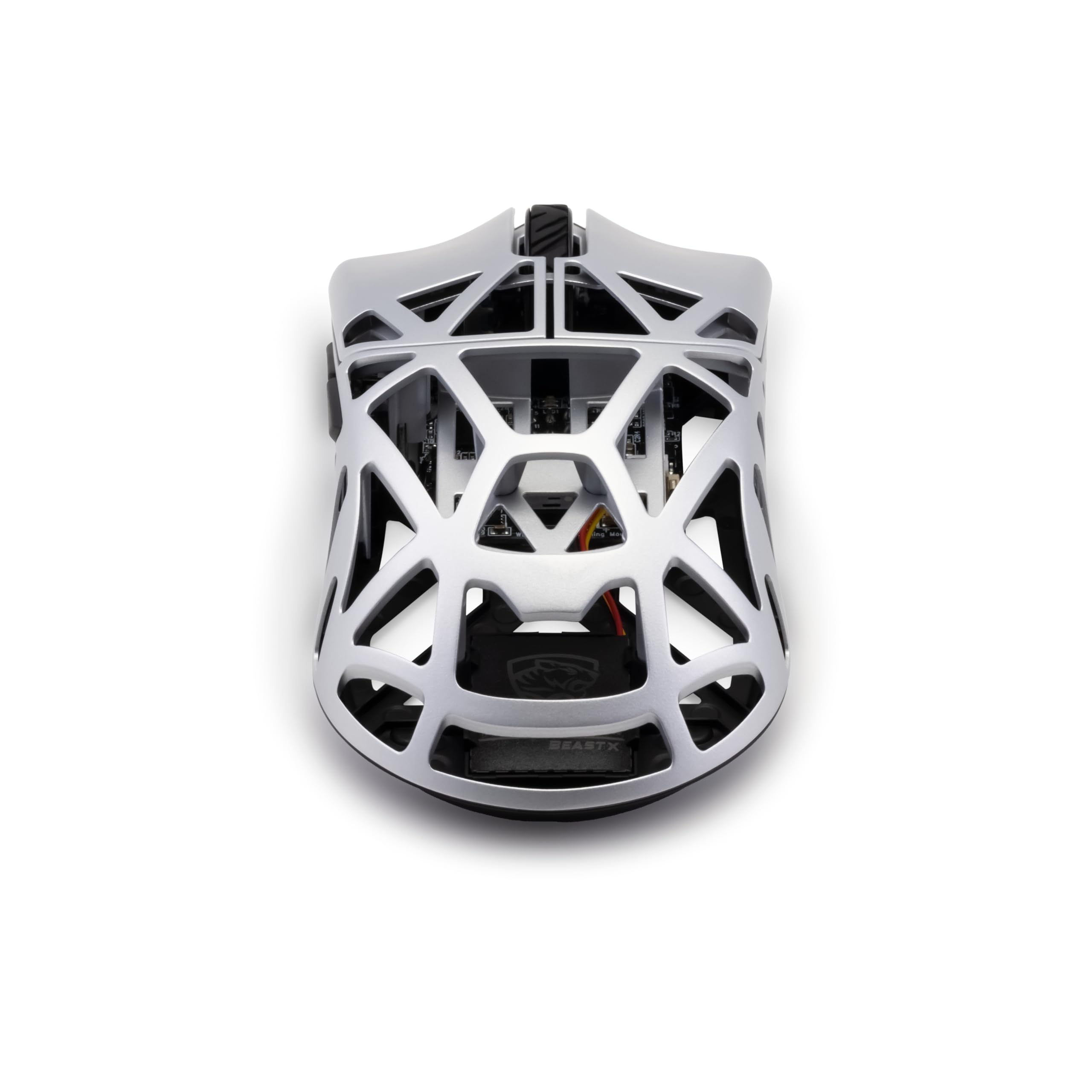 WLMOUSE Beast X Pro - Ratón ultraligero para juegos de magnesio de 39 g, sensor HS PAW3950, tasa de sondeo de 8K, 30000 interruptores DPI, OM y TTC, paneles laterales personalizables. (blanco