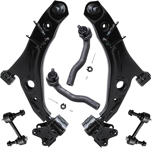 Miniatura 36 de Detroit Axle - Kit de brazos de control AWD para cargador Chrysler 300 Dodge Challenger Magnum, 2 brazos de control superiores delanteros con rótula