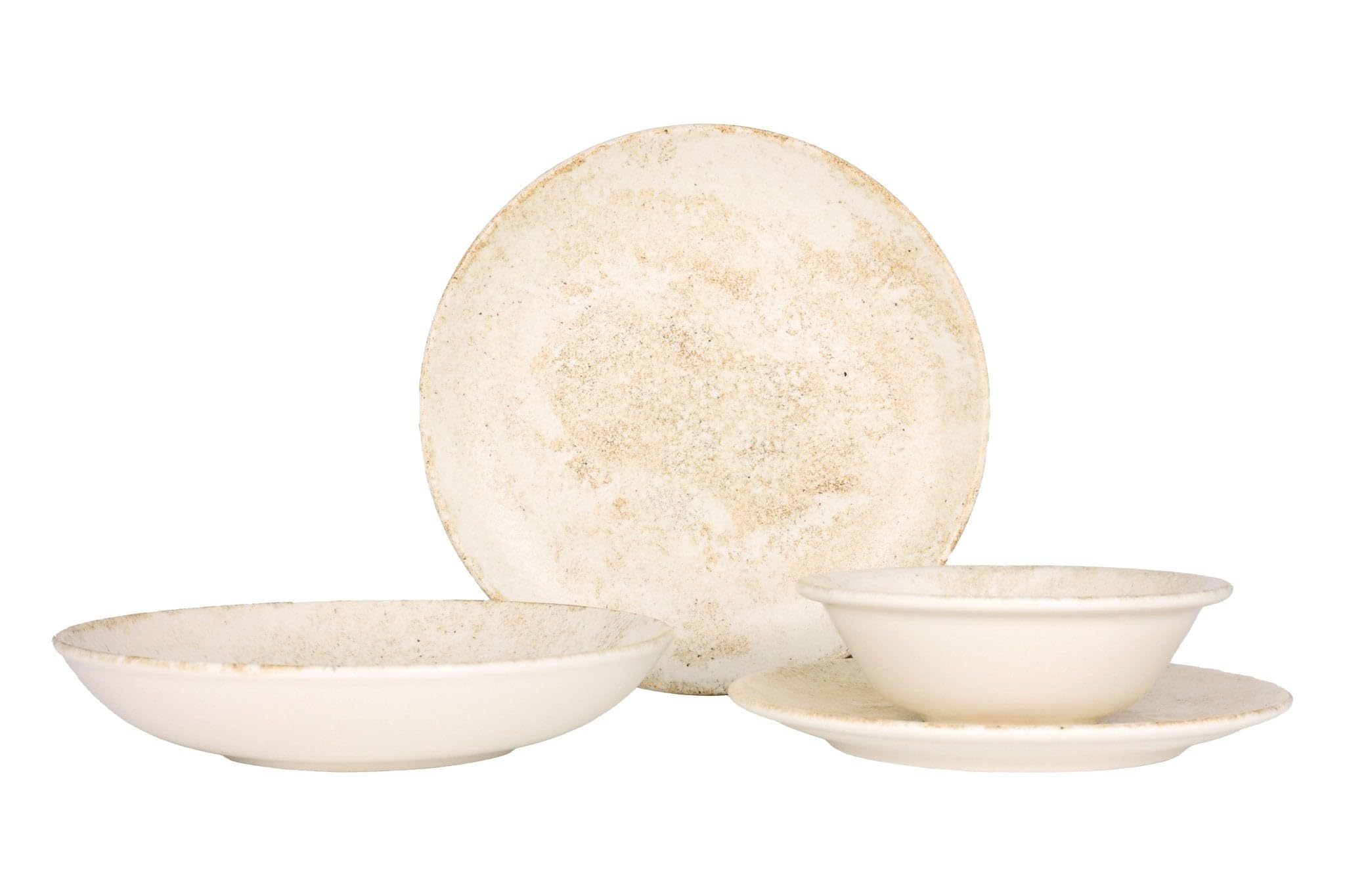 Bonna Zestaw obiadowy (mały) - Nacrous - 24 sztuki - 6 Osób - Porcelana