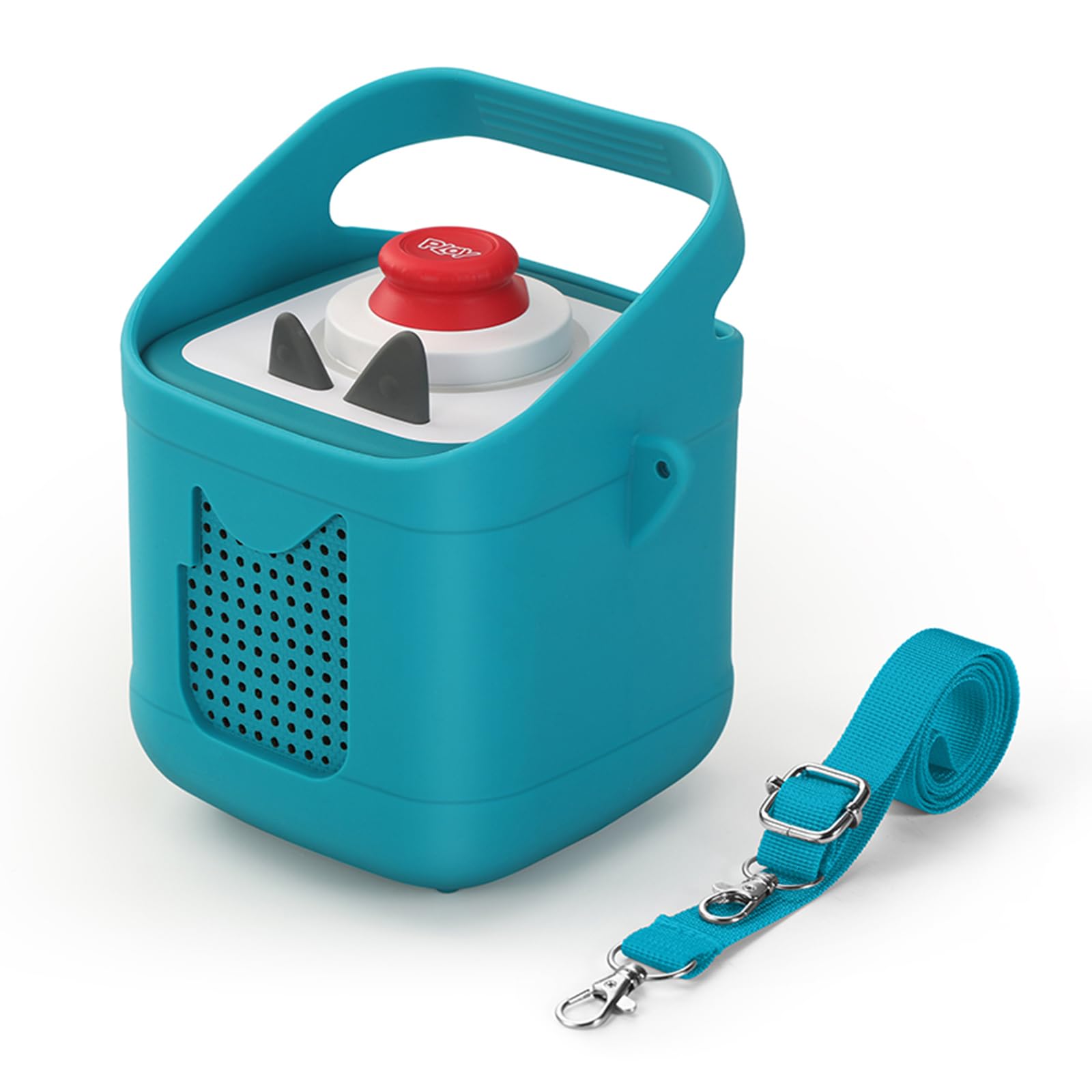 Silikon Schutzhülle Kompatibel mit Toniebox 2 & 1, Audio Player Jacke Staubdichte Hülle mit Tragegriff und Schultergurt (Grün)
