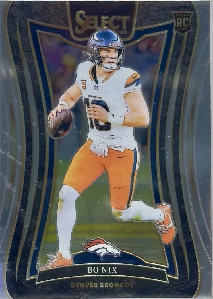2024 Panini Select Bo Nix #382 Denver Broncos Rookie RC Football Card
