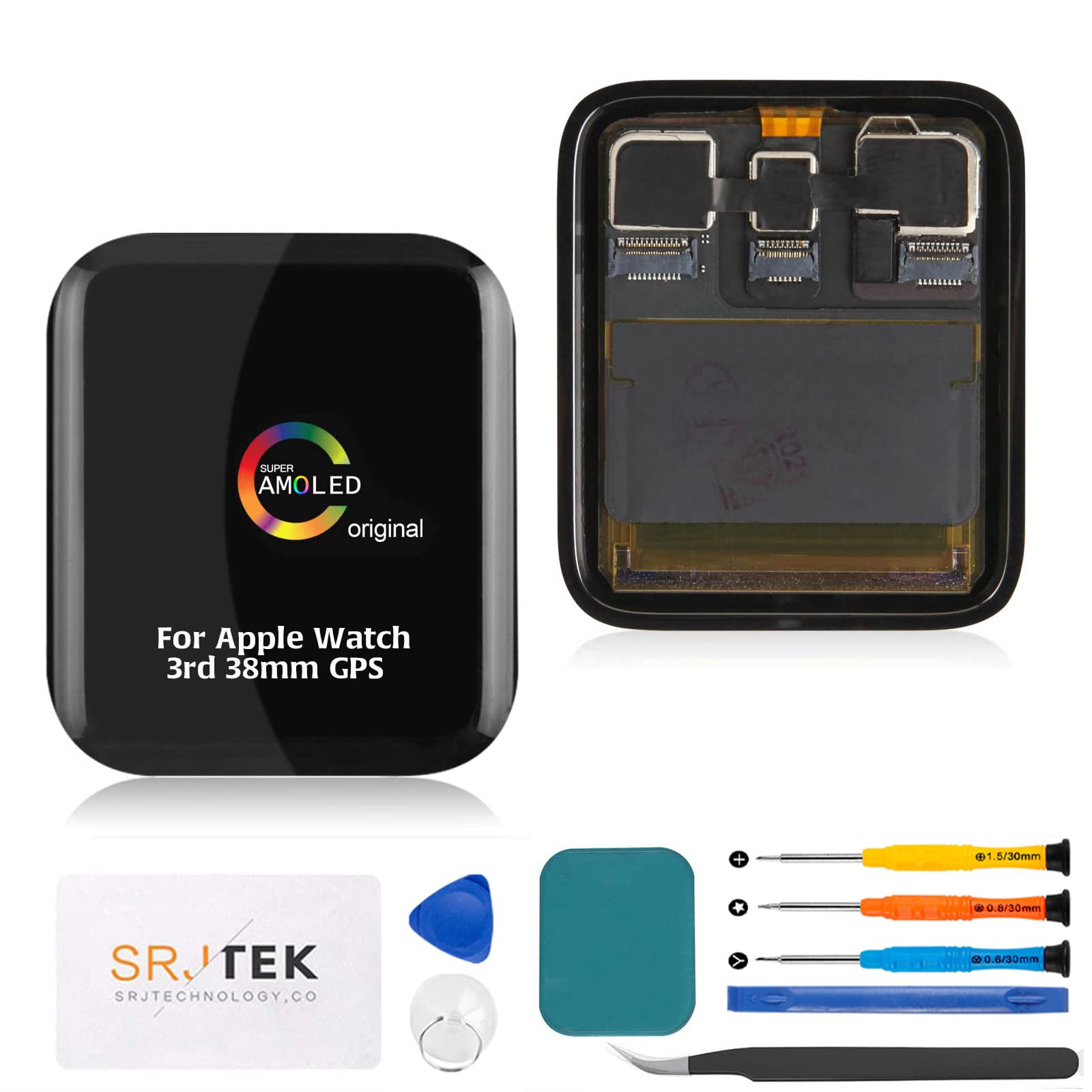 Amazon.co.jp: SRJTEK For Apple Watch Series 3 第三世代 GPS 38mm 