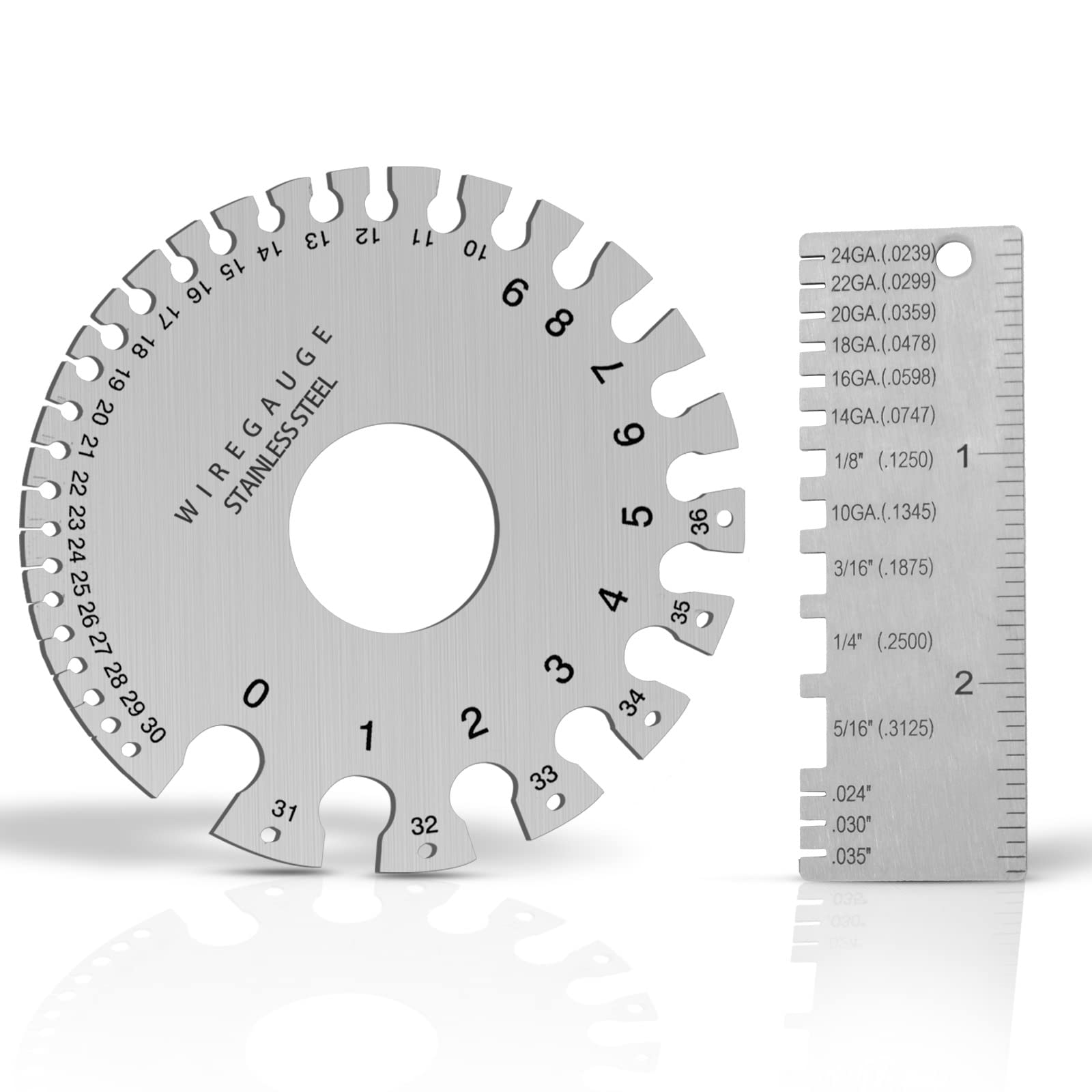 Double Sided Wire Gauge Tool and Sheet Metal Weld Gauge, Dimensional Inspection Tools, Accurate Measurements