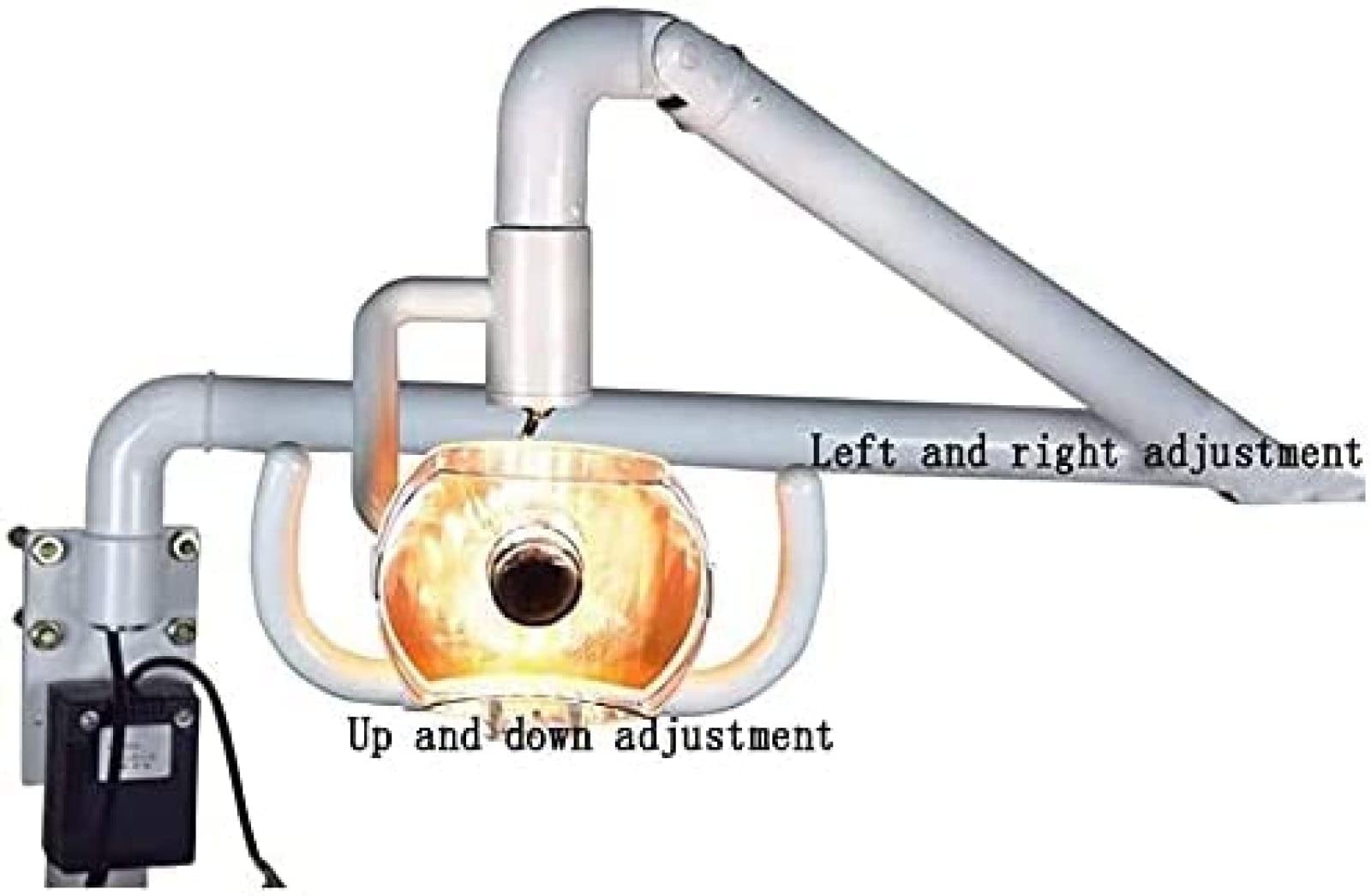 Luz fría sin sombra para examen médico quirúrgico LED para colgar en la pared, luces dentales quirúrgicas para lámpara de examen médico, adecuadas para salones dentales, de otorrinolaringología y de