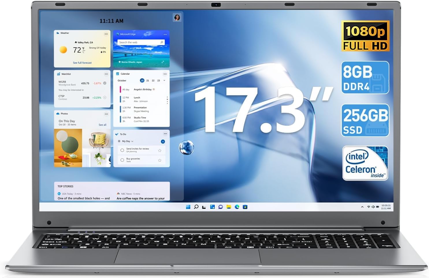 Amazon.com: SGIN 17.3 Inch Laptop, with IPS Full HD Display 8GB