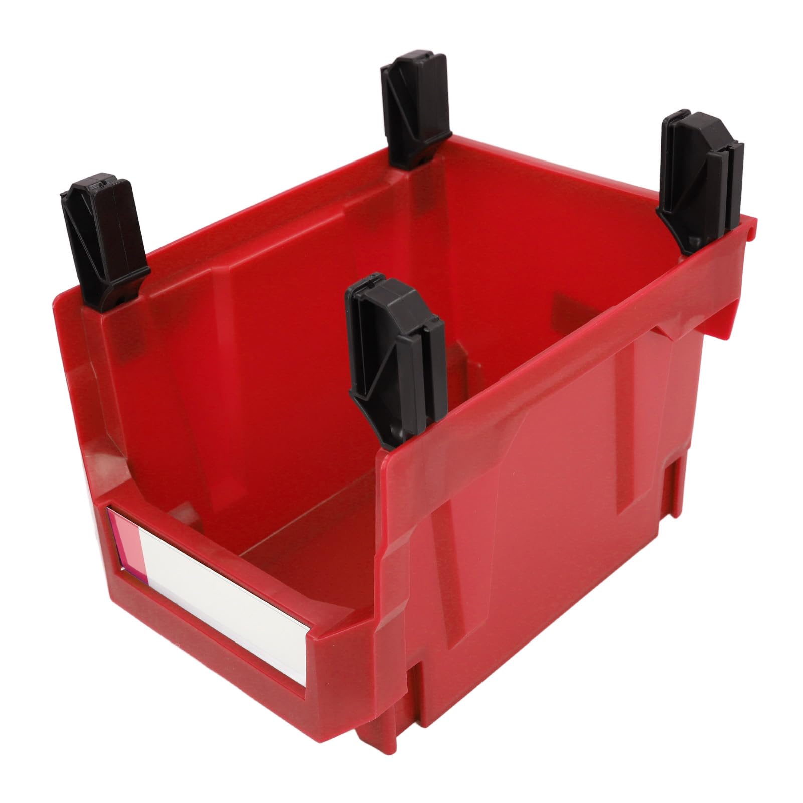 Contenedor de almacenamiento vertical apilable con apertura inclinada EMUKOEP