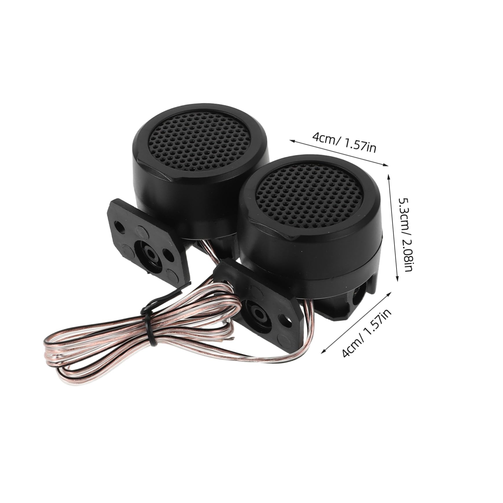 PRETYZOOM 1 Pair Car Audio Tweeters Round High Frequency Dome Speakers for Car Stereo System Easy Installation Sturdy Construction Compact Design for Enhanced Sound Quality