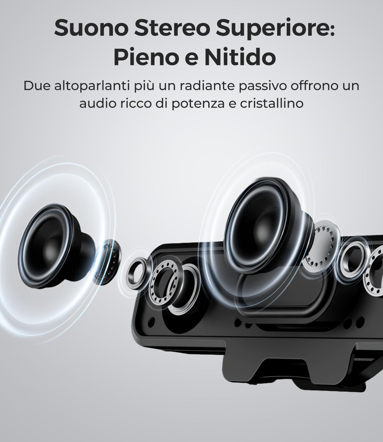 Plyee Audio USB Altoparlanti per Computer con Microfono Staccabile, Altoparlante da Scrivania Plug and Play con Clip per Monitor, Suono Stereo & Bassi, Ideali per PC, PS5, Switch 2 e Laptop