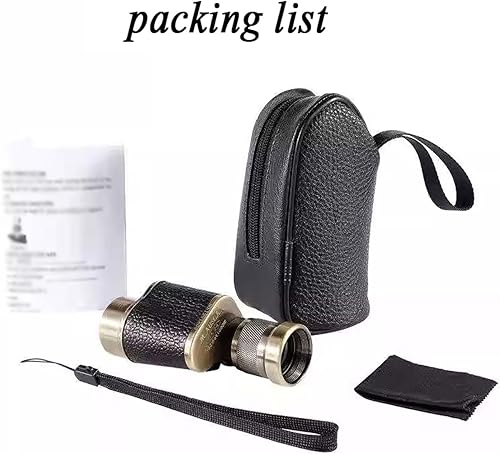 Miniatura 8 de Telescopio Profesional para ver planetas Binoculares para caza 8X24 de alta potencia de alta definición Mini telescopio monocular portátil de latón,