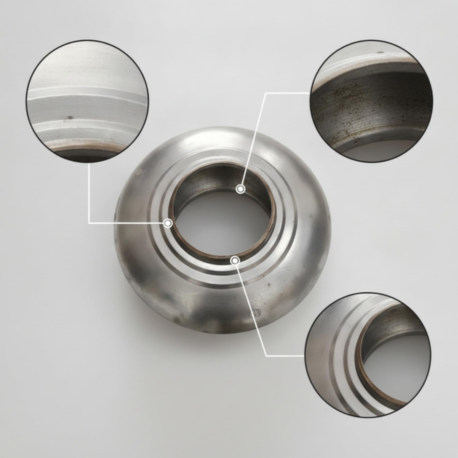 predolo Coperchio in Acciaio Inox con Foro Centrale Circolare Copertura Ermetico Tappo per Cisterna