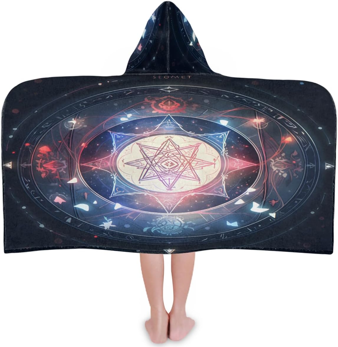 Pardick Kids Bath Towel Constellation Beach Towel with Hood Pool Cover Up for Girls Boys Soft Absorbent Hooded Bath Towel Toddler Towels for Beach, Pool