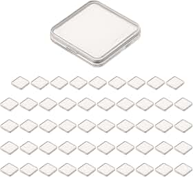 Pacote com 50 cápsulas ajustáveis para moedas 17/20/25/27/30 mm, estojo de plástico com suporte de moedas com juntas para armazenamento e proteção de coleção comemorativa de moedas