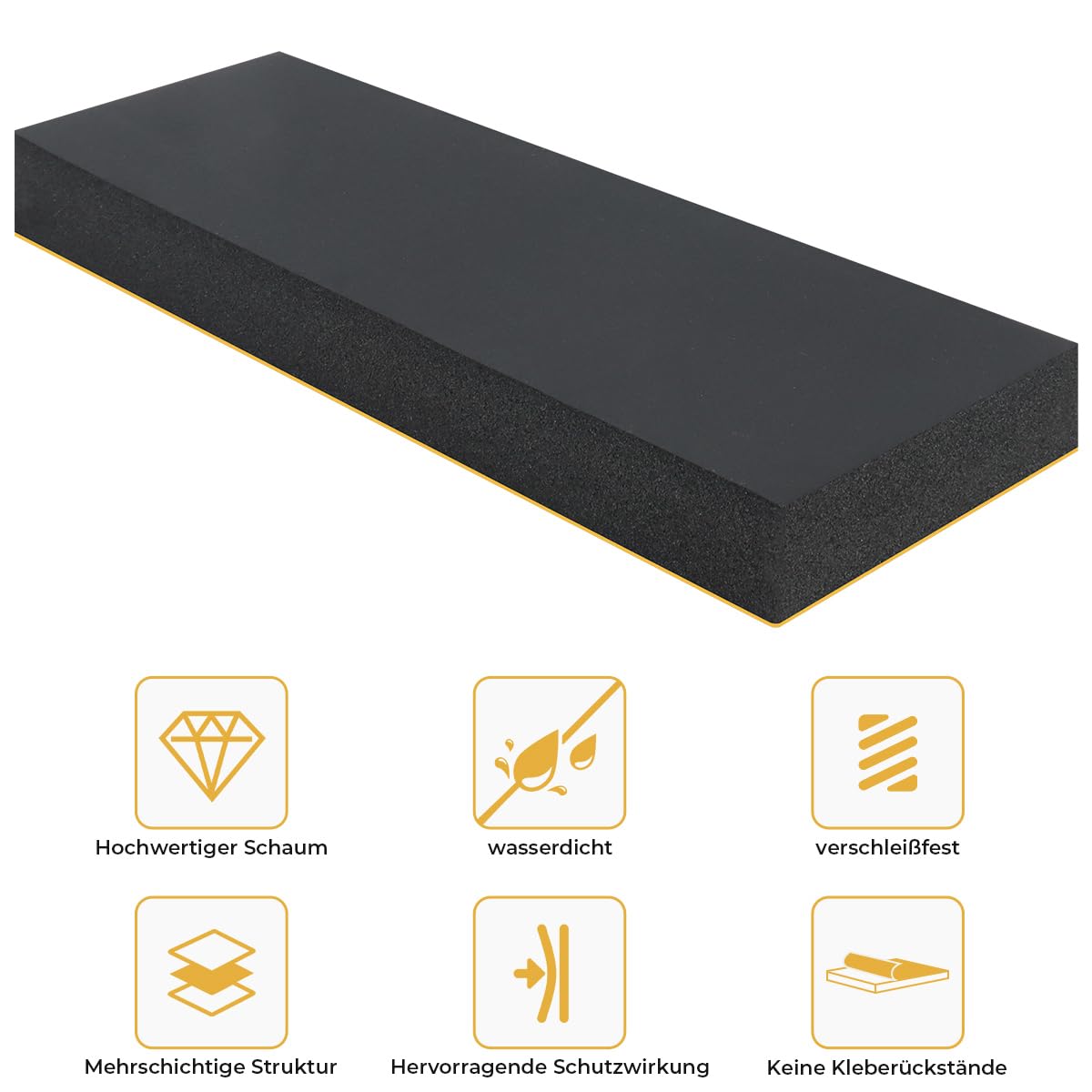 Produktbild von 4x Garagen Wandschutz 30x10x3cm - Autotür Schutz Schwarz
