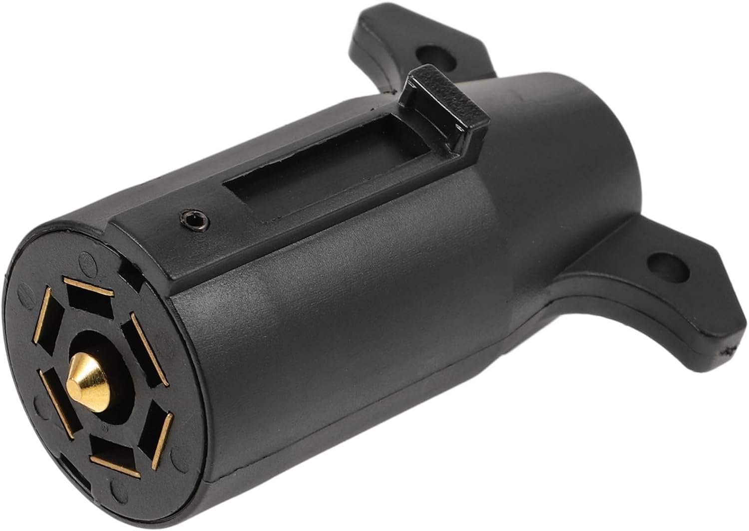Gatuida Way Round Trailer Plug Adapter Flat Connector for Wiring Harness Portable and Reliable Trailer Light Circuit Testing Tool Compact Design for