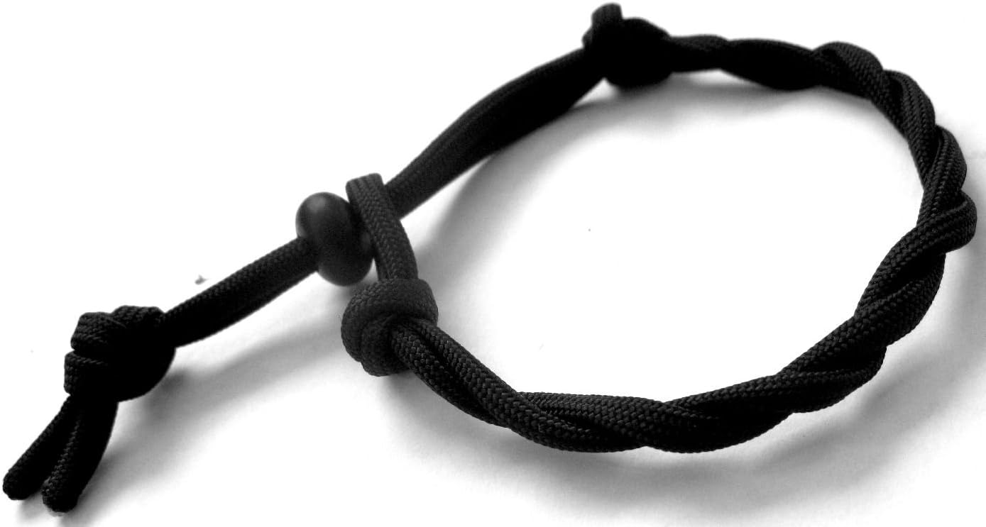 Black Braided 550 Military Grade Paracord Survival
