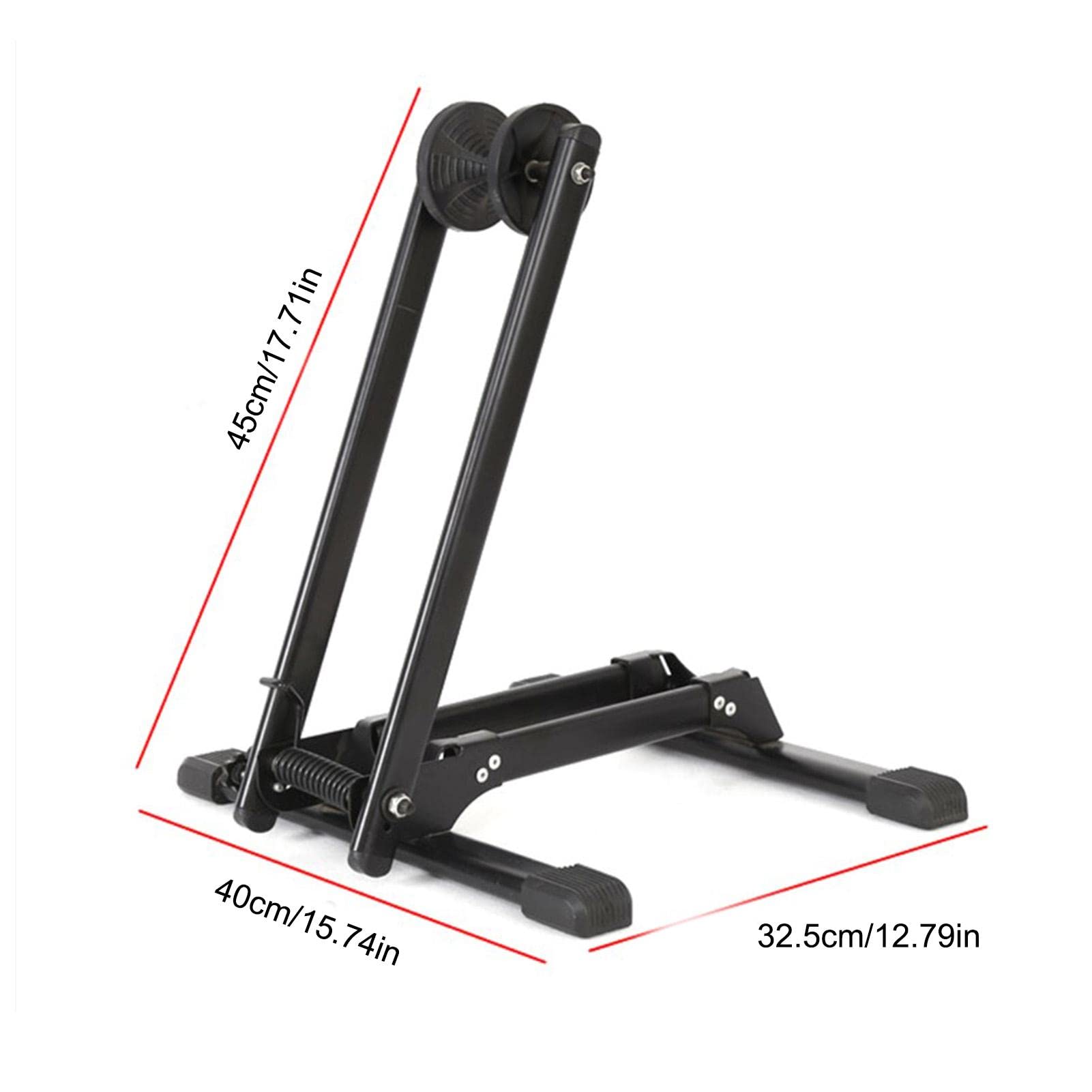 Cavalletto Portabici Pieghevole Da Pavimento – Supporto Stabile In ABS Per Mountain Bike E Bici Da Strada, Interno Ed Esterno