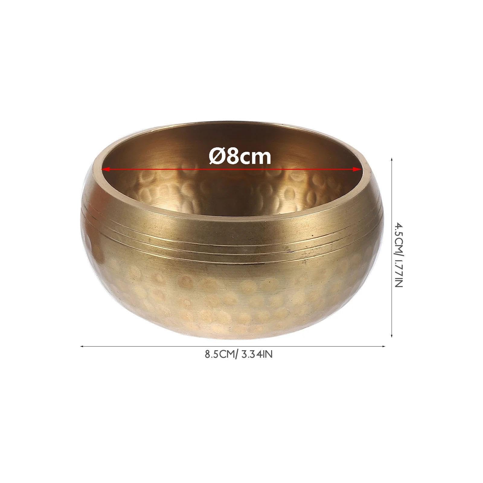 Set di Campane Tibetane per Decorazione, Ornamento Multifunzionale, Strumento Autoregolante, Diametro 8 Cm