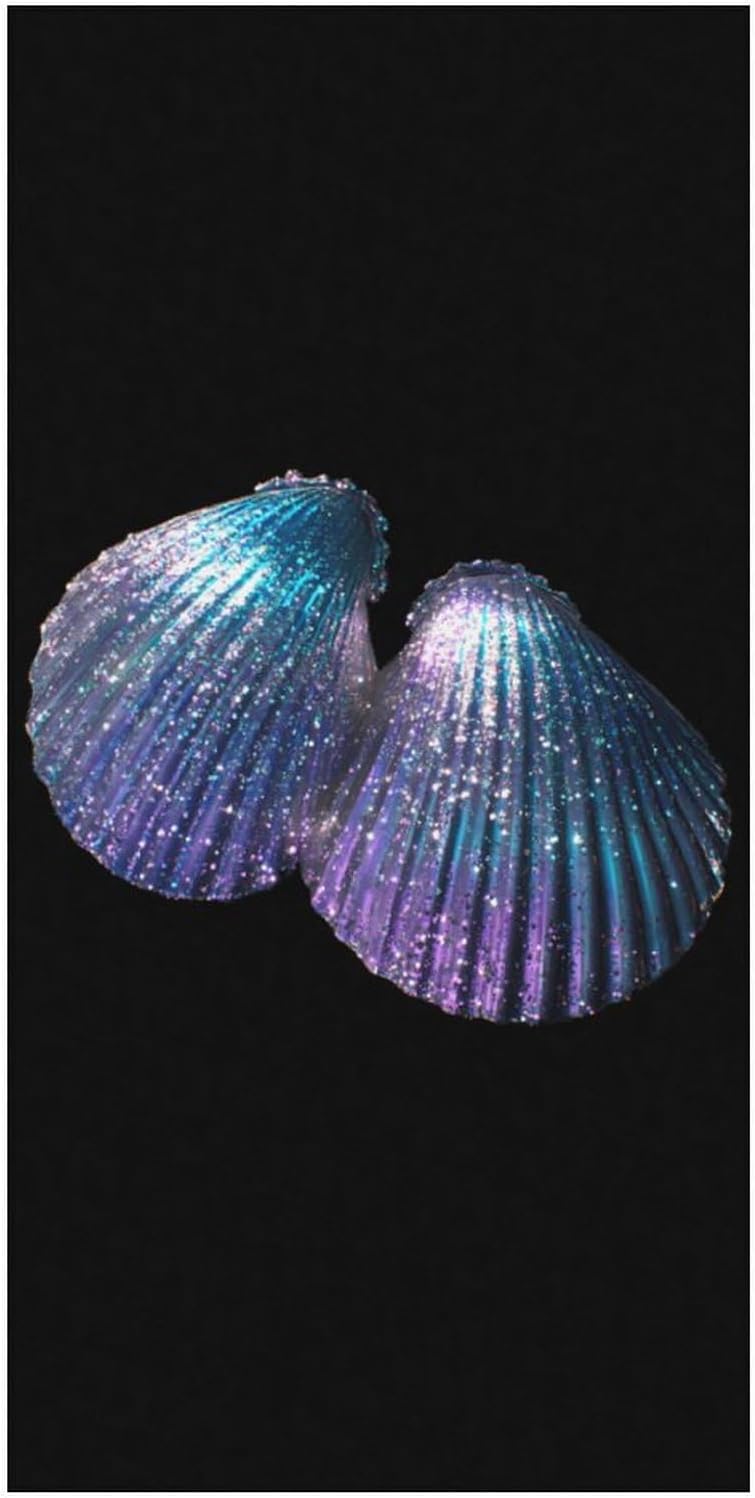 Glittery Seashells Beach Towels Oversized Jumbo Large Yoga Bath Towel for Pool Yoga Swim Body 160x80cm