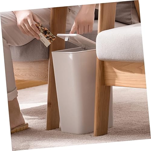 Miniatura 3 de Cubo de basura cuadrado Contenedor de basura pequeño Contenedor de basura estrecho Contenedor de basura Contenedor de basura de cocina, papelera de