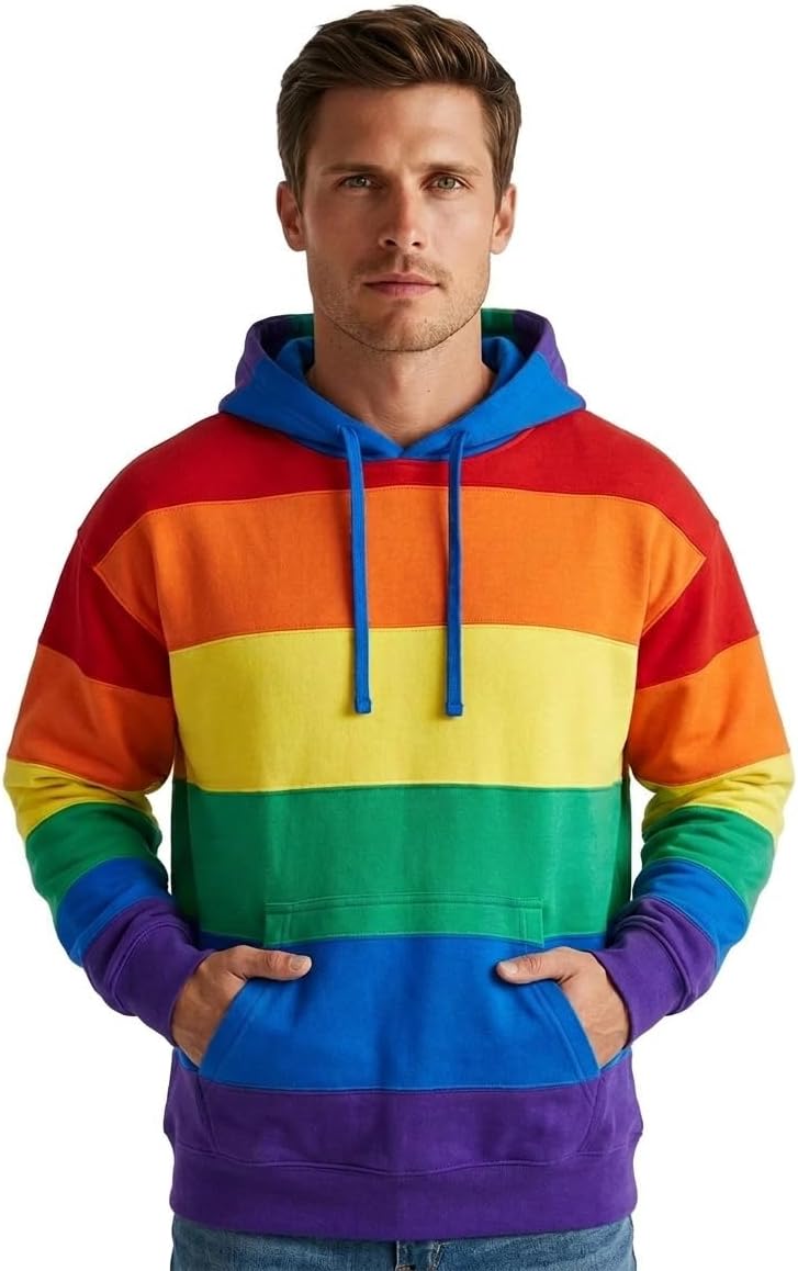 Beach Outfitters Unisex Sweatshirt Hoodie Pride Flag