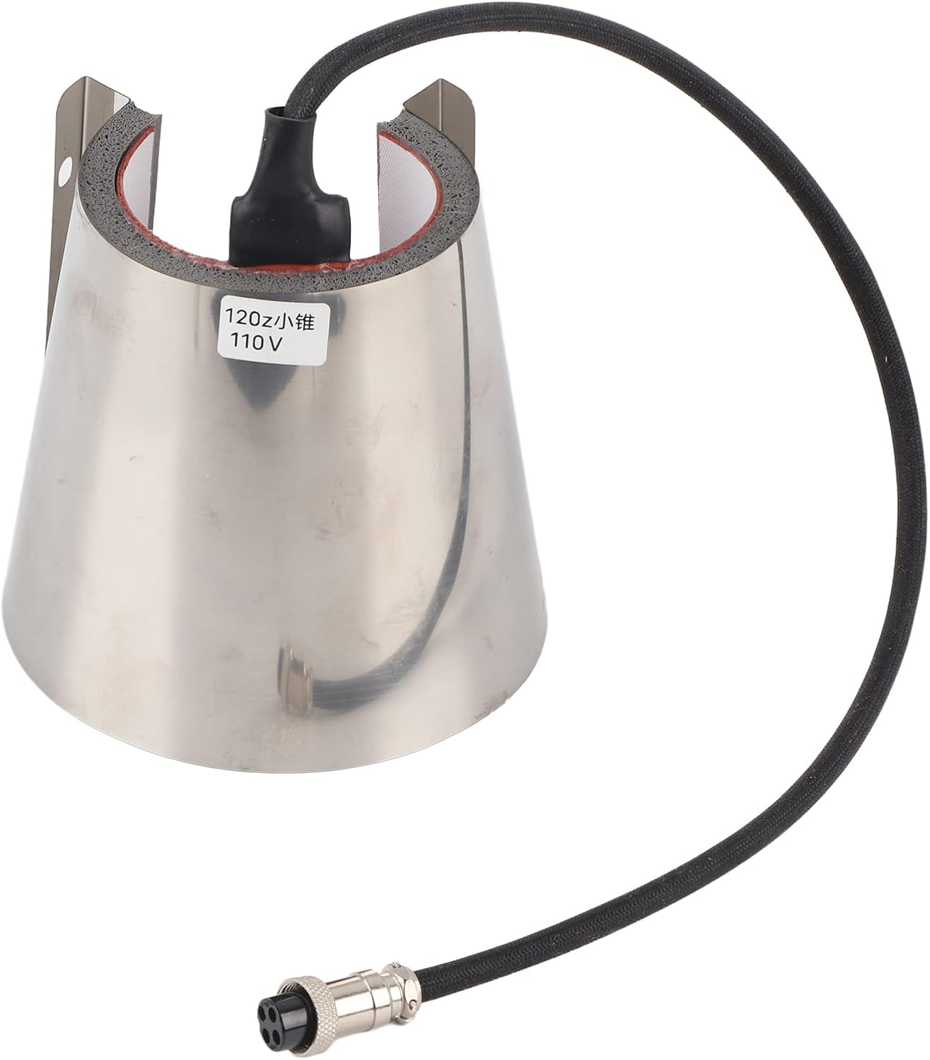 POCREATION Mug Cup Press Soft, Large Tapered Mug Sublimation Heat Attachment Adjustable Thickness Heat Pressing Machine Accessories, One Time Pouring, Good, Large Tapered Mug Sublimation Heat