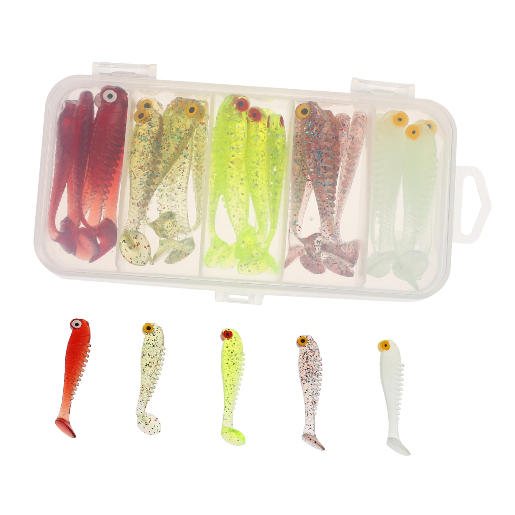 BESPORTBLE Lot De 5 Leurres De Pêche De Couleurs Assorties Appâts Durs pour La Pêche en Mer Et en Eau Douce 30 Pièces X 5