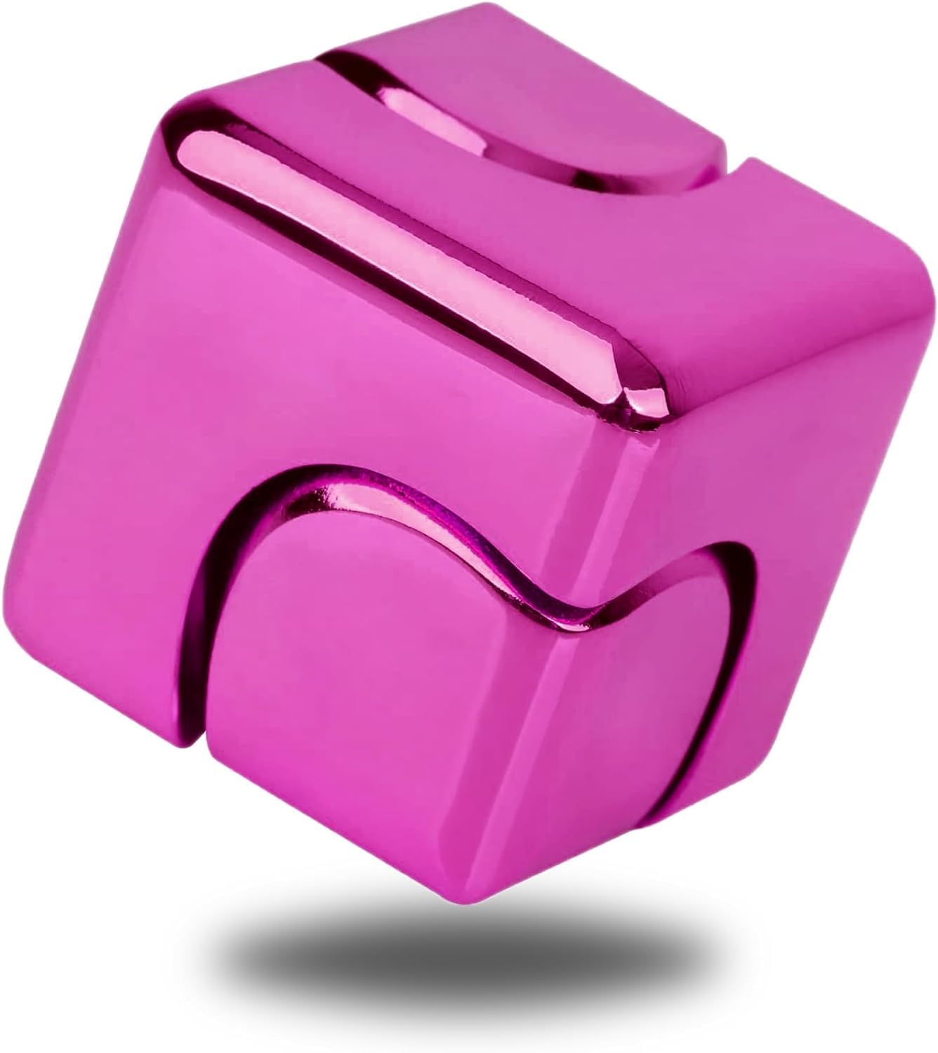 Infinity Gear Fidget Spinner for Kid Adult, Transformable Spinning Top Metallic Fidget Toys for Anti-Anxiety Stress Relief Autism ADHD, 2-in-1 Cube Focus Toy for Desktop Office Classroom Pink : Toys &