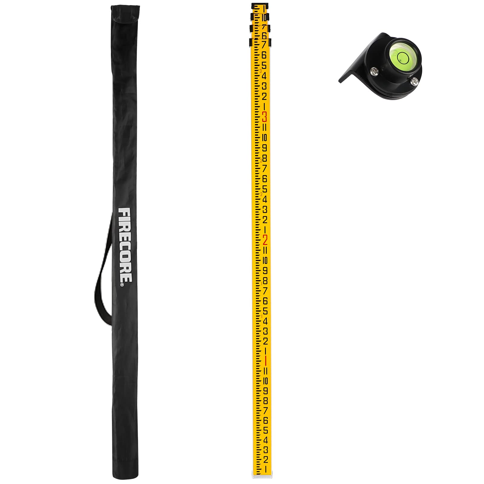 Firecore 16ft Grade Rod - Leveling Tool with Case -9