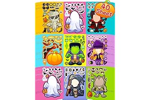 Halloween Birthday Party Invitations - 40 Sheets of Spooky Fun for Kids!
