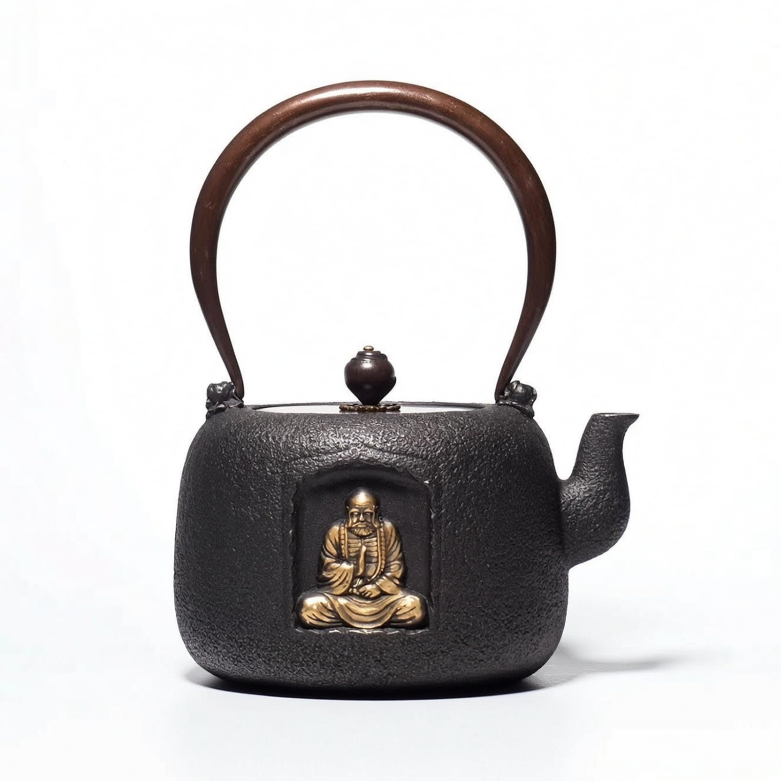 Tetera Hierro Fundido con Tapa Tradicional Tetera Hierro Fundido Vajilla para Aficionados Del Té, style to 1