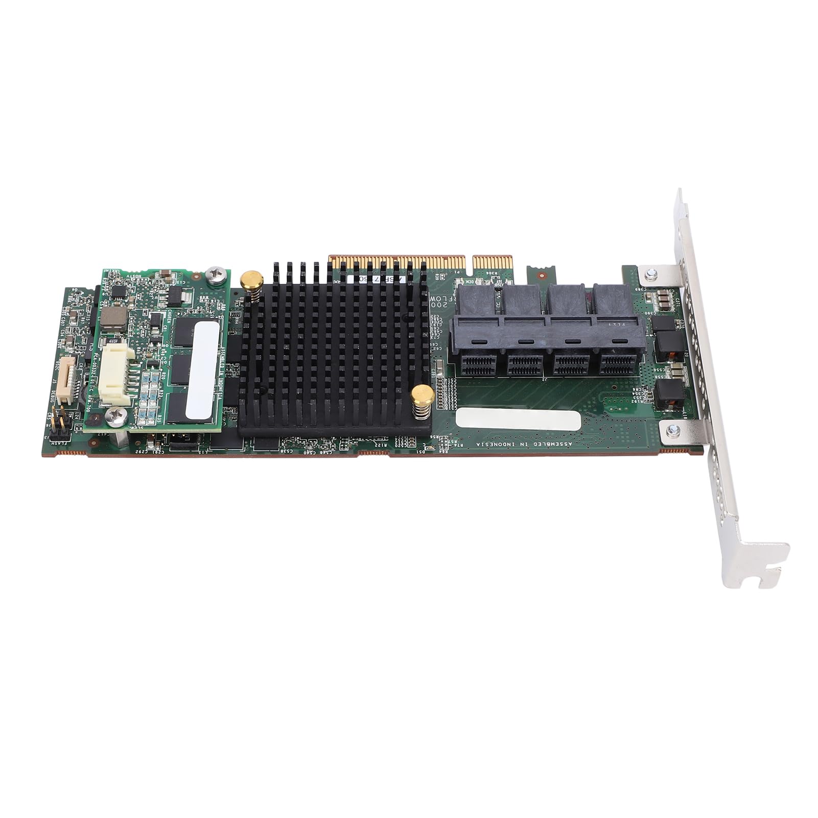 Contrôleur SAS 8643 4 Ports 6 Go PCIe x8 1 Go Cache Carte Array Hautes Performances pour Serveur Informatique Compatibilité Raid 0/1/5/6/10/50/60 6Gb/s SFF-8643